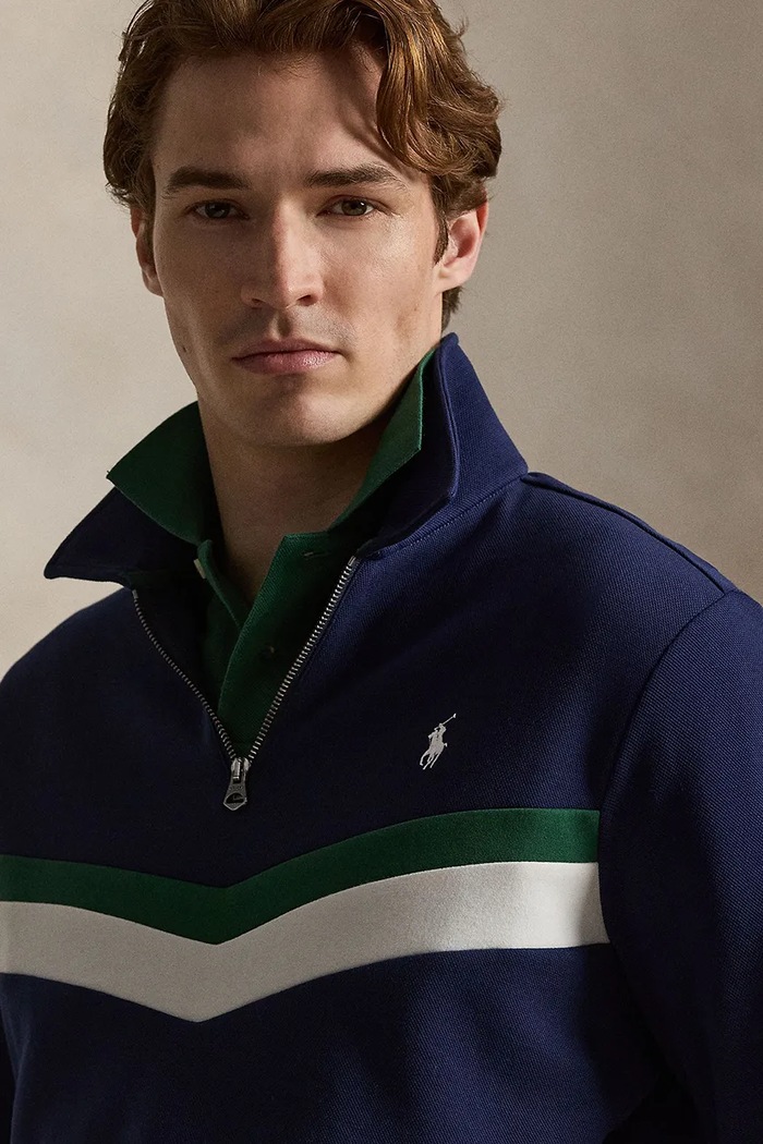 Polo Ralph Lauren bluza męska z bawełną granatowy 710B20262