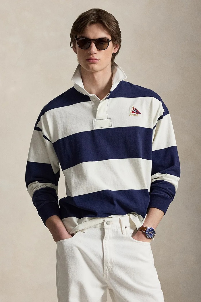Polo Ralph Lauren bluza męska bawełniana granatowy 710B19139