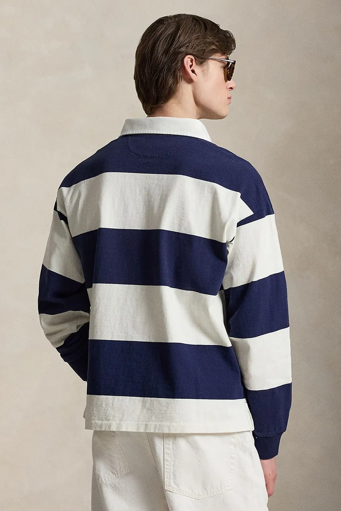 Polo Ralph Lauren bluza męska bawełniana 710B19139 granatowy AW26