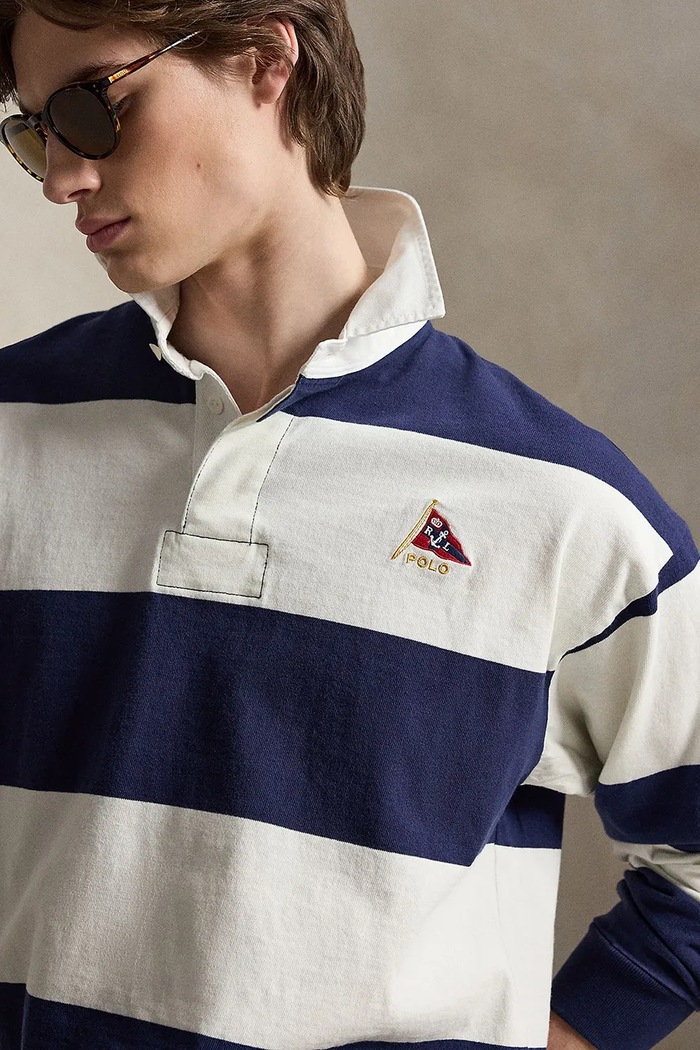 Odzież Polo Ralph Lauren bluza męska bawełniana 710B19139 granatowy