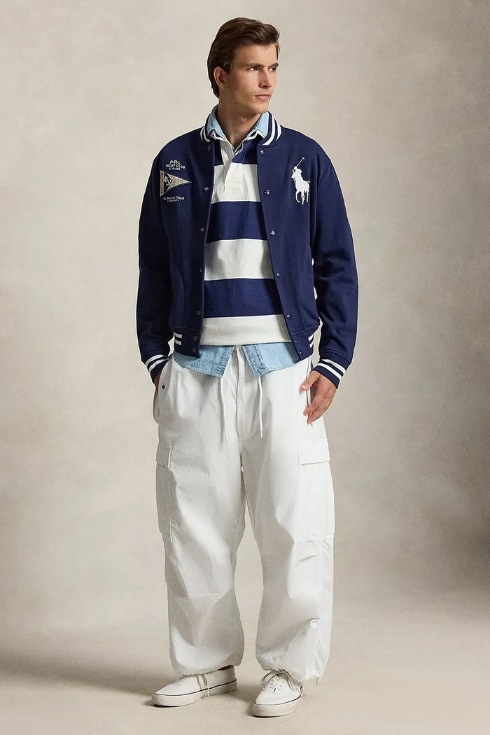 Odzież Polo Ralph Lauren bluza męska z bawełną 710B20012 granatowy