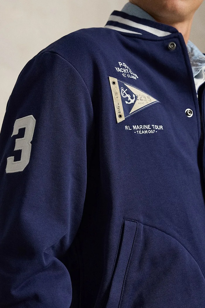 Polo Ralph Lauren bluza męska z bawełną granatowy 710B20012
