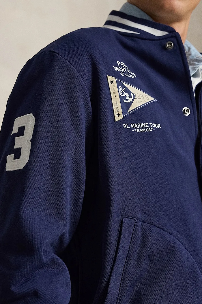 Polo Ralph Lauren bluza męska z bawełną granatowy 710B20012