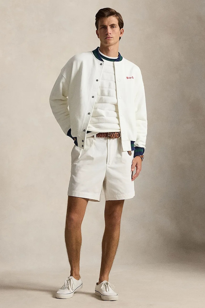 Îmbrăcăminte Polo Ralph Lauren hanorac cu fermoar pentru bărbați 710B19233 alb