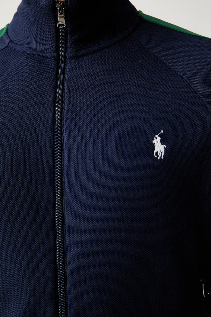 Polo Ralph Lauren rozepínací mikina pánská s bavlnou 710B20430 námořnická modř