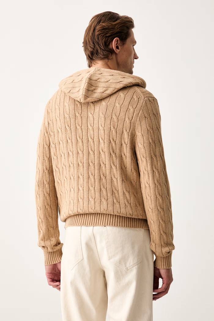 Odzież Polo Ralph Lauren kardigan męski bawełniany 710B18057 beżowy