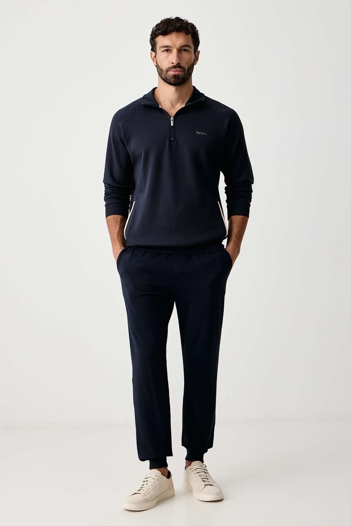 BOSS Dukserica loungwear za muškarce s pamukom Sense 50566915 mornarsko plava AW26