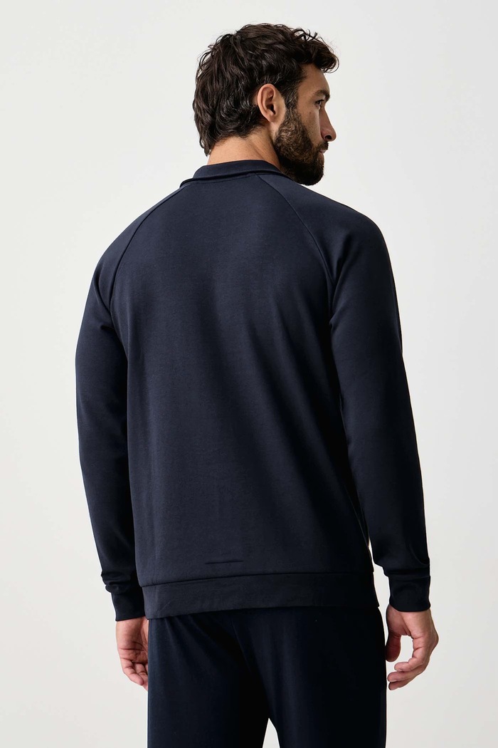 Odjeća BOSS Dukserica loungwear za muškarce s pamukom Sense 50566915 mornarsko plava