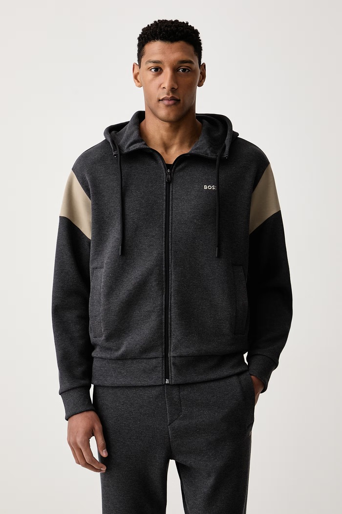 BOSS Green Komplet dresowy męski SW_Tracksuit Set 50569918 szary AW26