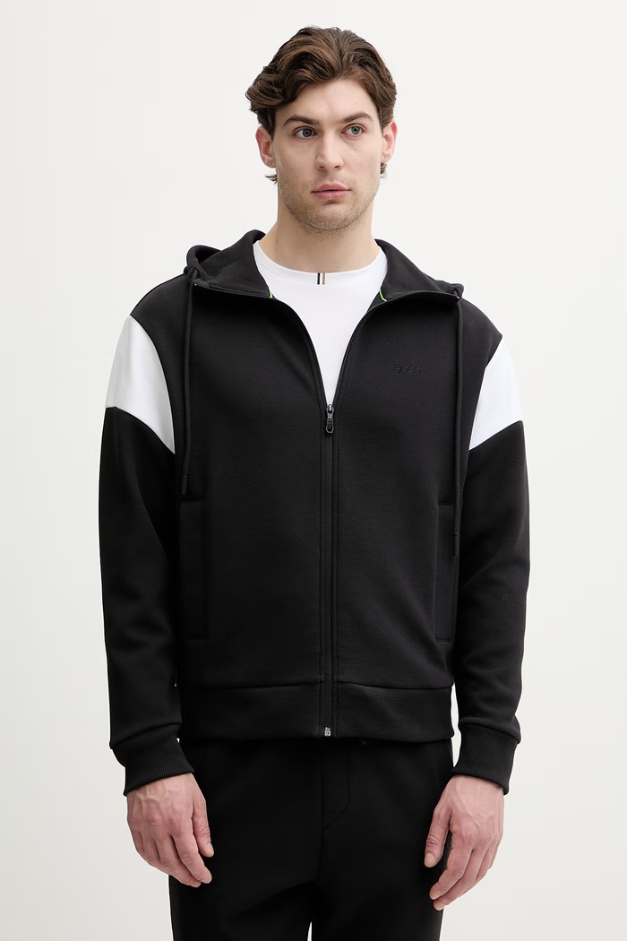 BOSS Green komplet dresowy męski SW_Tracksuit Set 50569918 czarny AW26