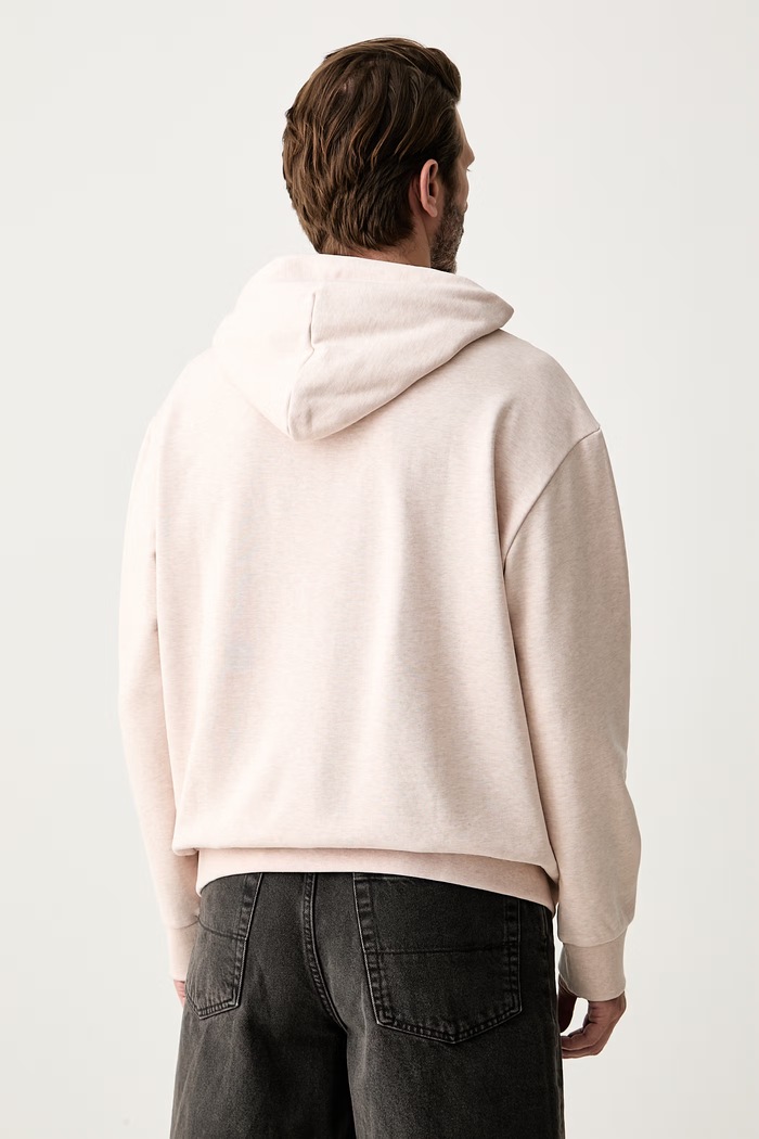 Odzież BOSS Green bluza z kapturem męska z bawełną SW_Hoodie 50564113 różowy