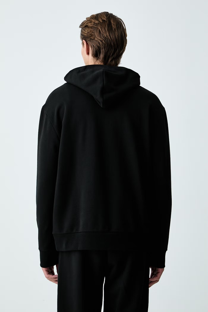 Одежда BOSS Green кофта с капюшоном мужская хлопковая SW_Hoodie 50564113 чёрный