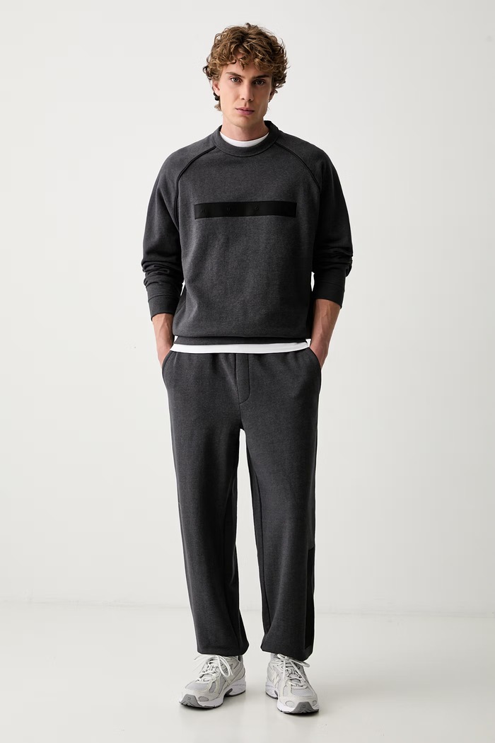 HUGO суичър мъжки от памук Dalim 50563104 сив AW26