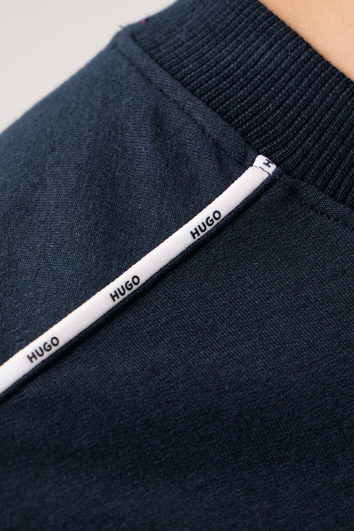 Loungwear mikina pánská s bavlnou NOAH SWEATSHIRT HUGO námořnická modř 50566160