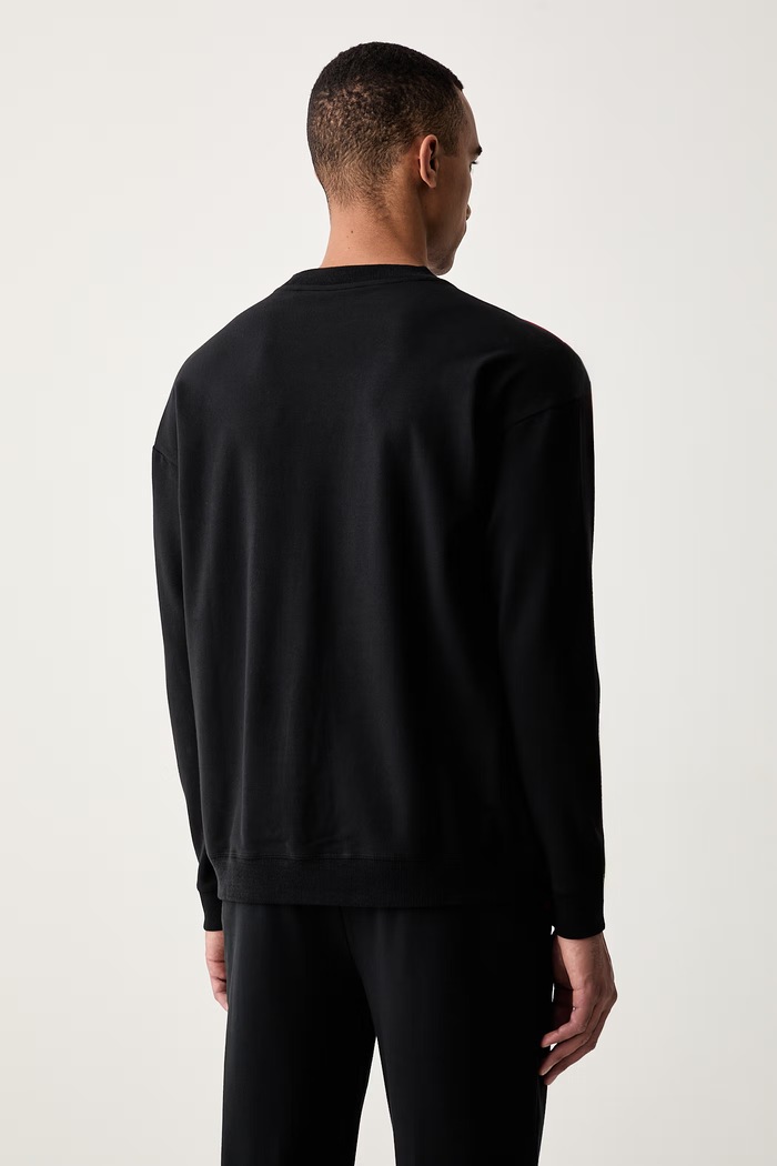 Oblečení HUGO loungwear mikina pánská s bavlnou NOAH SWEATSHIRT 50566160 černá