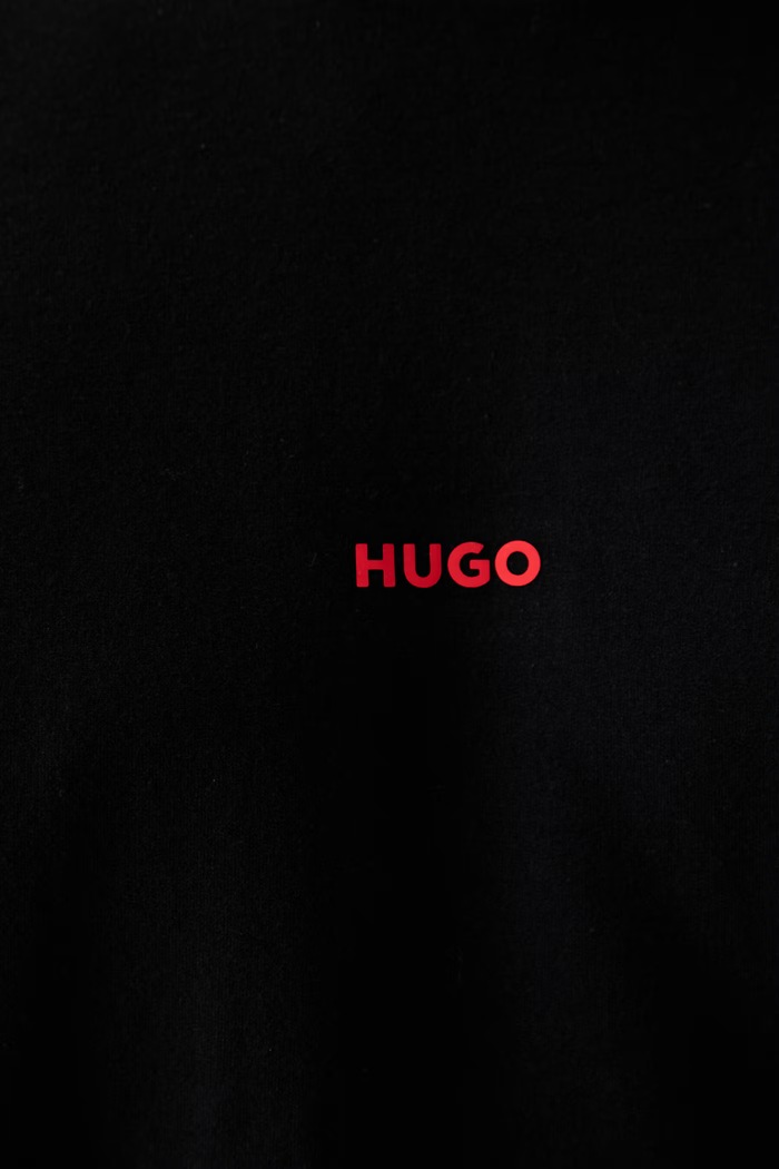 HUGO loungwear mikina pánská s bavlnou NOAH SWEATSHIRT 50566160 černá