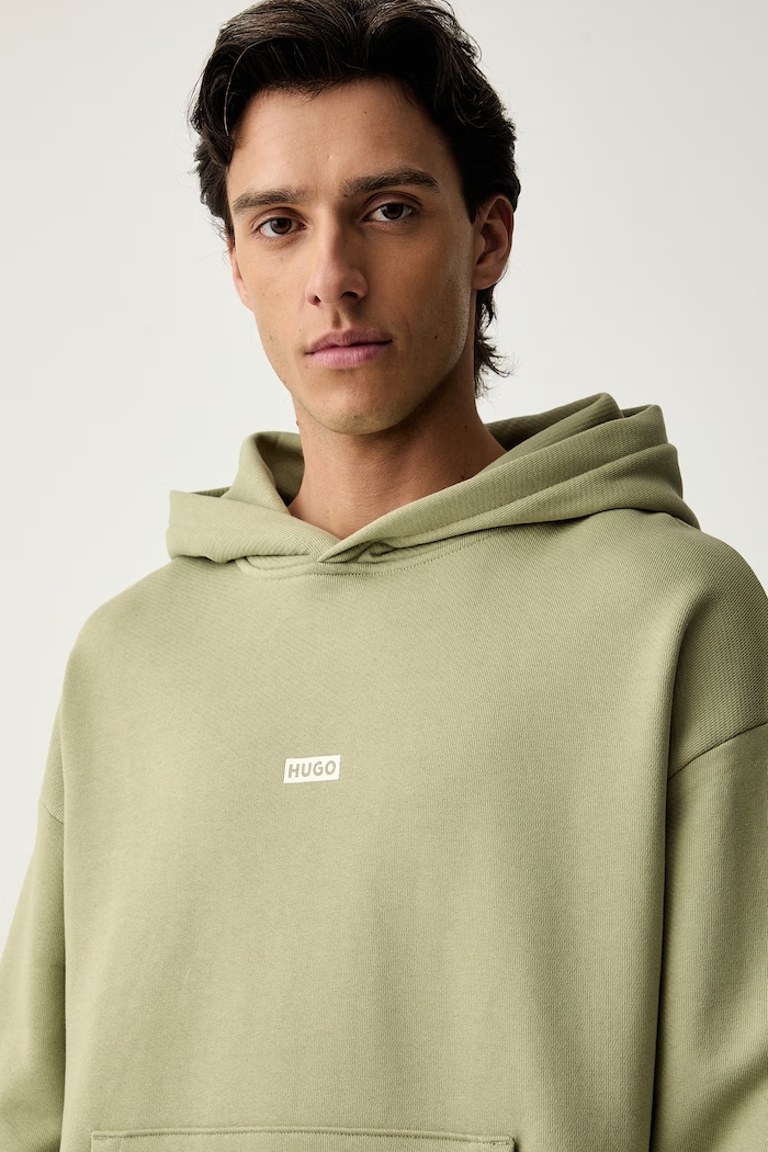 HUGO Blue komplet dresowy męski bawełniany Tracksuit_NazardoNev 50571220 zielony AW26