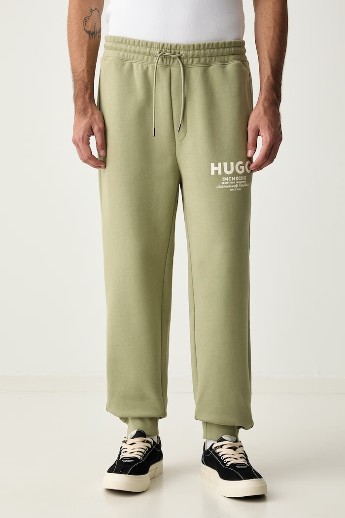 HUGO Blue komplet dresowy męski bawełniany Tracksuit_NazardoNev zielony 50571220