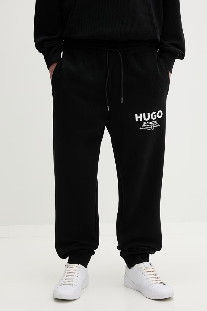 HUGO Blue tepláková súprava pánska bavlnená Tracksuit_NazardoNev čierna 50571220