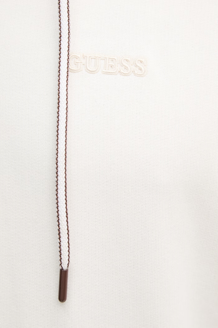 Guess pulover s kapuco moški bombažen FRANC Z6YQ23.K5012 bela