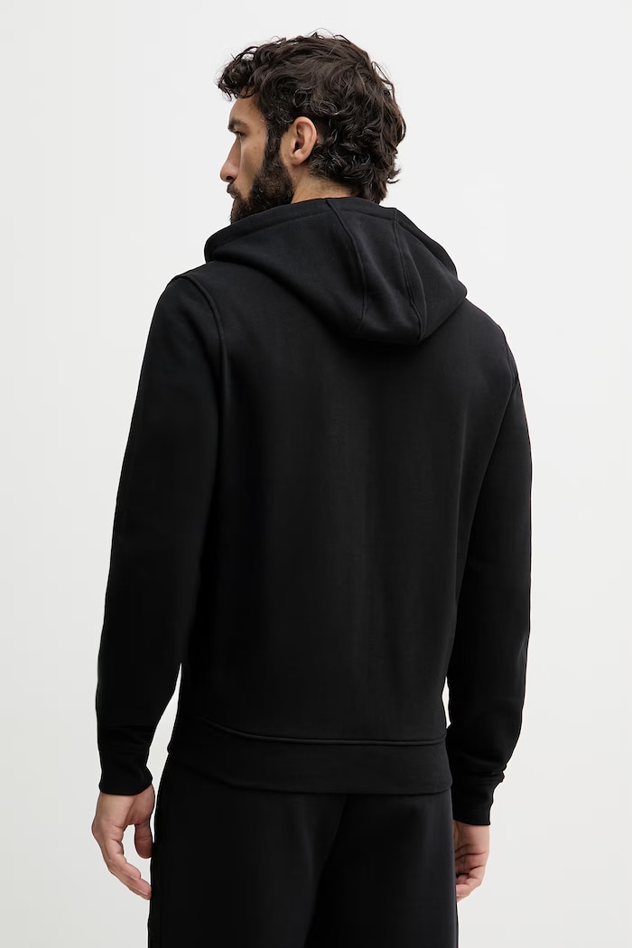 Oblečenie Guess mikina na zips s kapucňou pánska s bavlnou M6YQ48.K4244 čierna