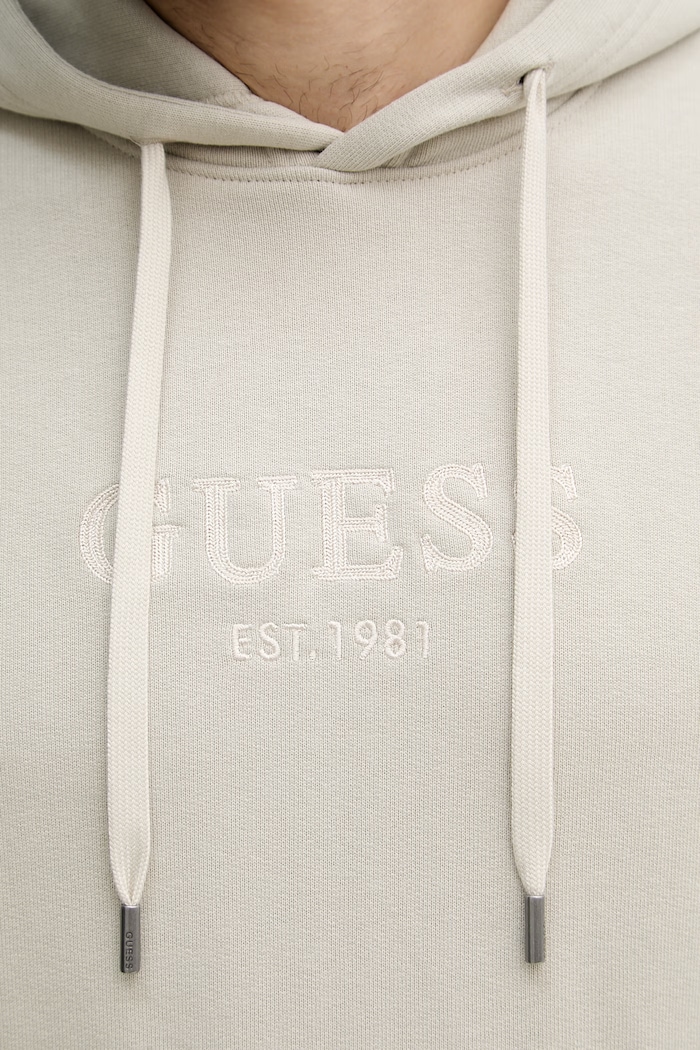 Guess hanorac cu glugă pentru bărbați, cu bumbac M6YQ36.K4243 bej