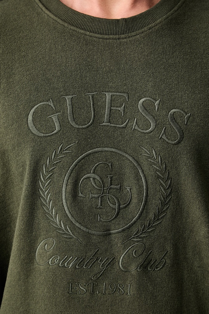 Guess bluza męska z bawełną M6YQ28.K4249 zielony