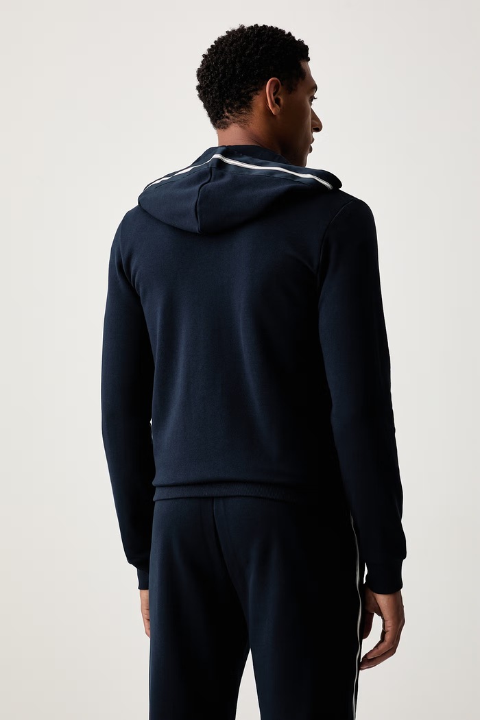 Odzież Emporio Armani Underwear bluza lounge męska z bawełną EM000653.AF25024 granatowy