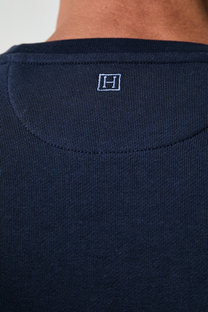 Hackett London bluza męska bawełniana HM5800112 granatowy