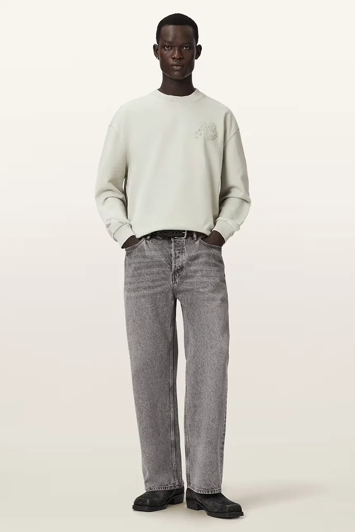 Oblečenie AllSaints oversize mikina pánska bavlnená INSIGNIA M029NE zelená