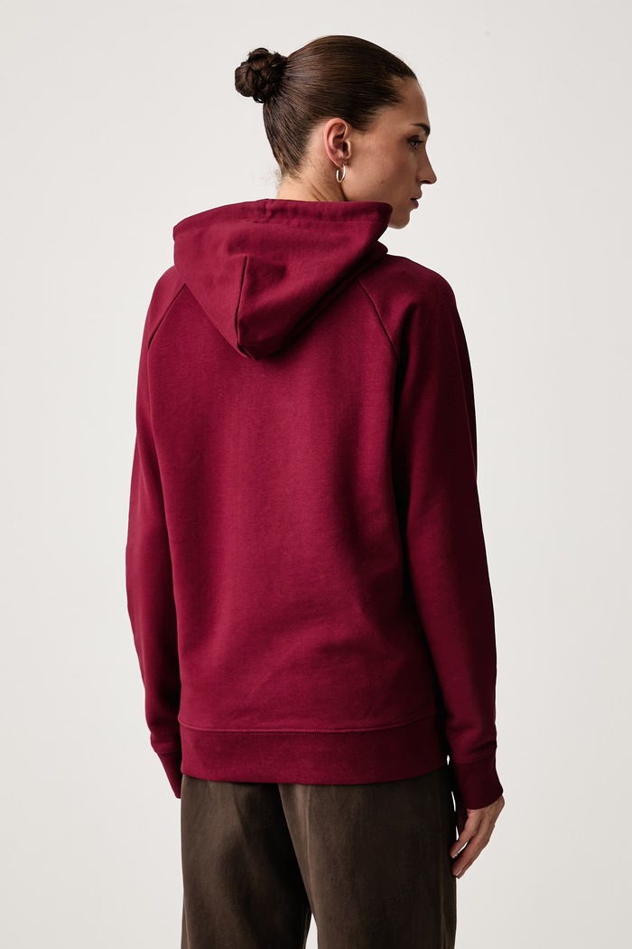 Bluza z kapturem z bawełną Baron Filou 000004011 bordowy
