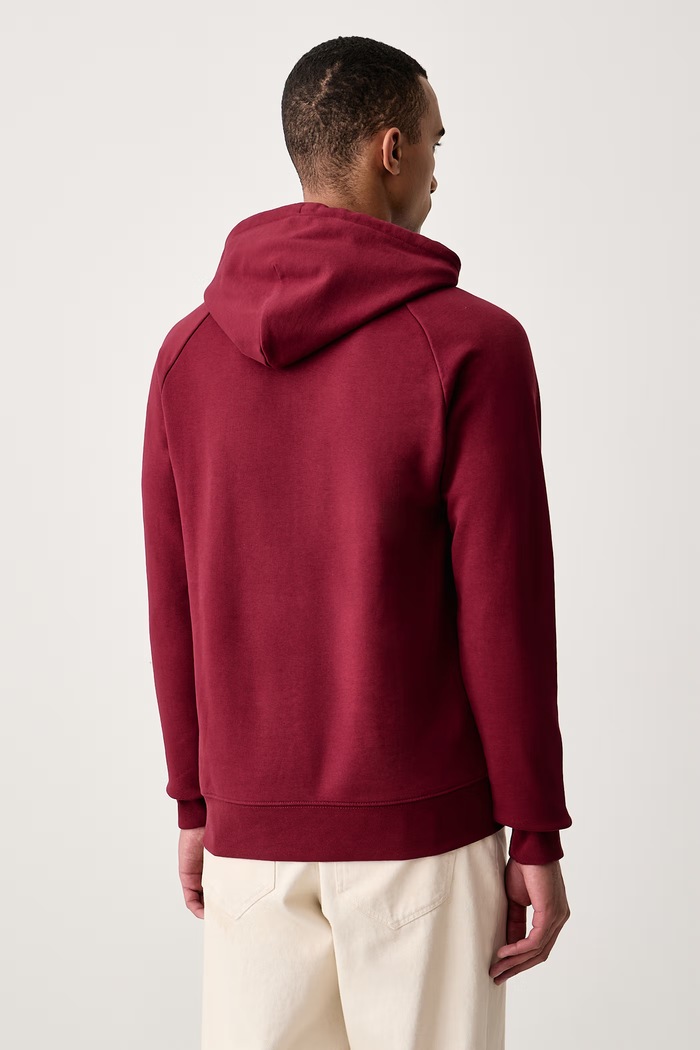 Bluza z kapturem z bawełną Baron Filou bordowy 000004011