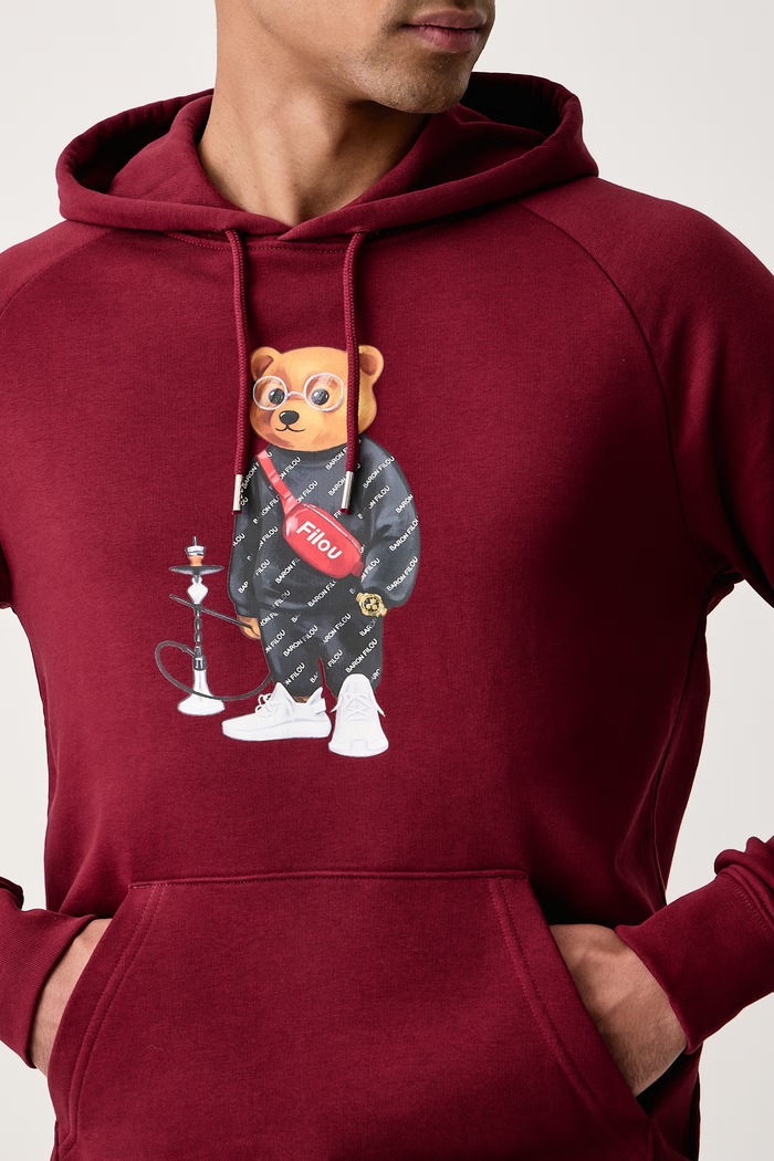 Baron Filou Bluza z kapturem z bawełną 000004011