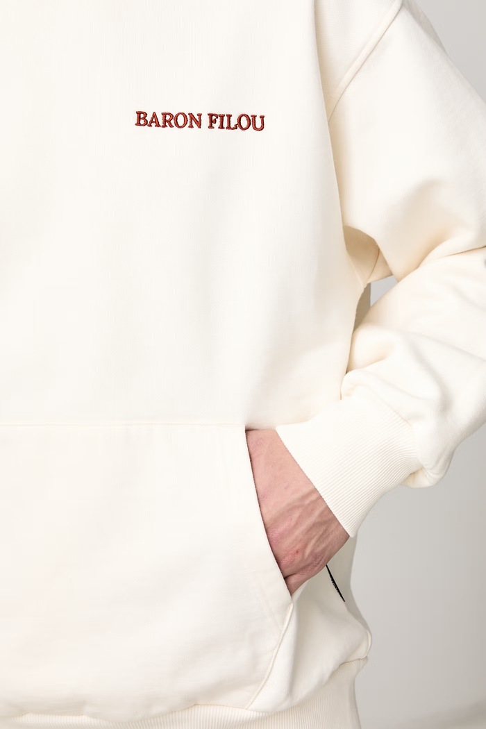 Bluza z kapturem bawełniana Baron Filou 000017190 beżowy