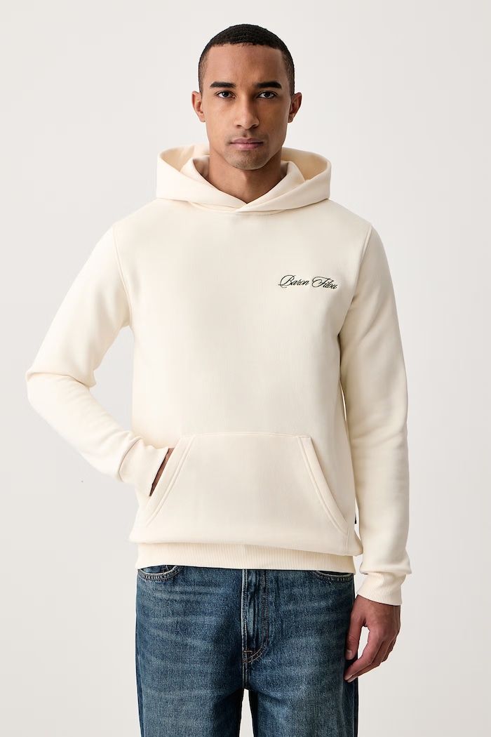 Baron Filou Bluza z kapturem z bawełną 000016902 beżowy AW26