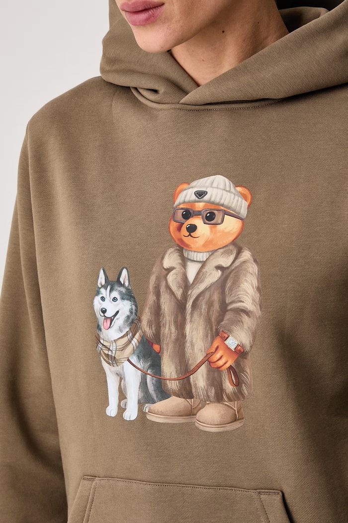 Baron Filou Bluza z kapturem z bawełną 000016678