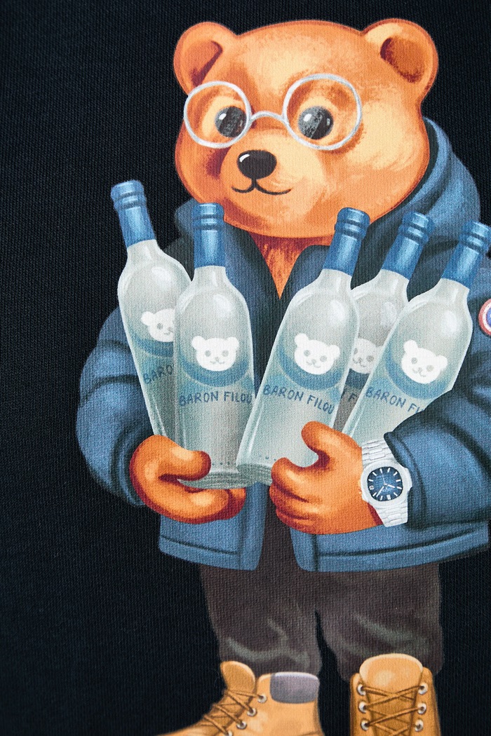Baron Filou Bluza z kapturem z bawełną 000016664