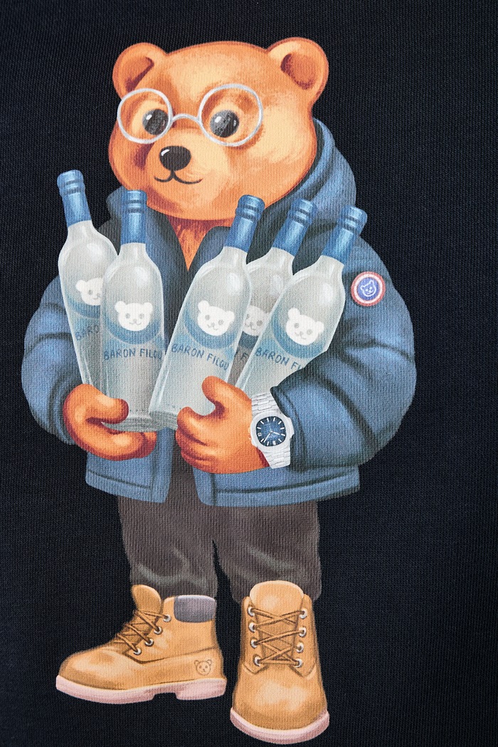Baron Filou Bluza z kapturem z bawełną 000016664
