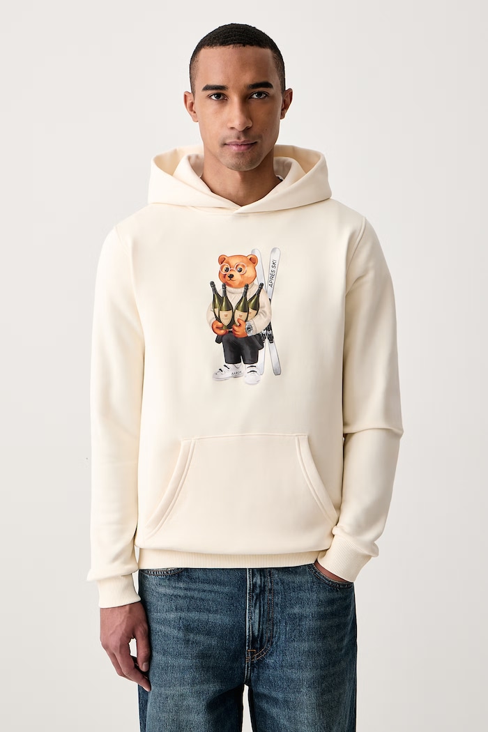 Baron Filou Bluza z kapturem z bawełną 000017453 beżowy AW26