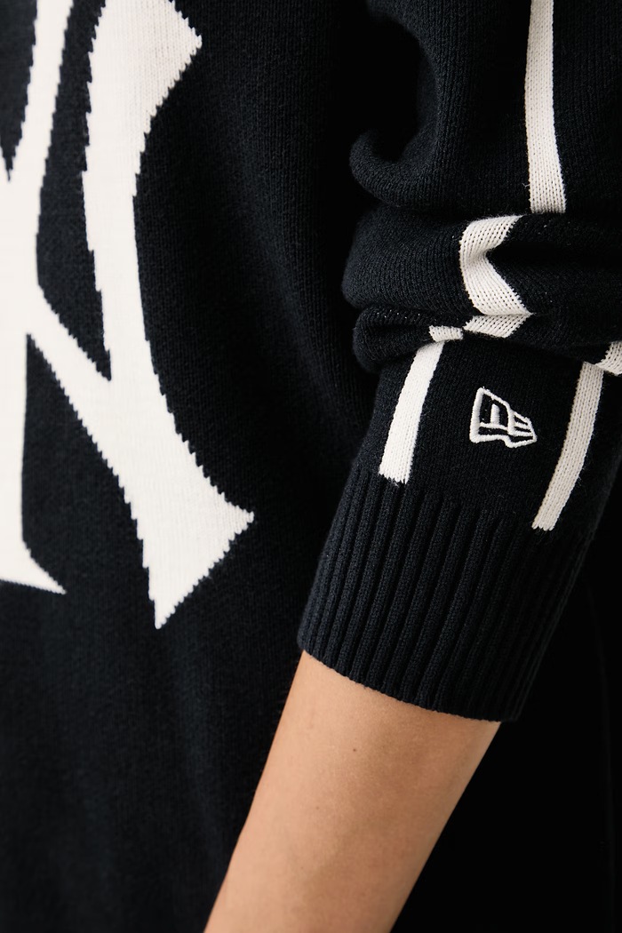 Sweter z wiskozą New Era granatowy 60897388
