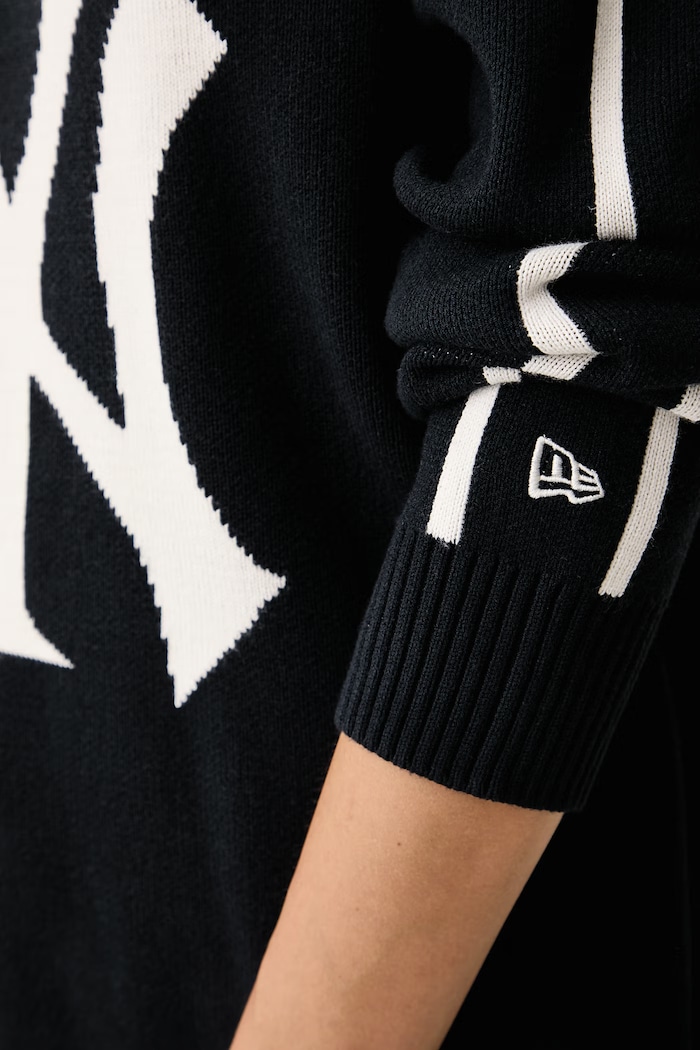 Maglione con viscosa New Era blu navy 60897388