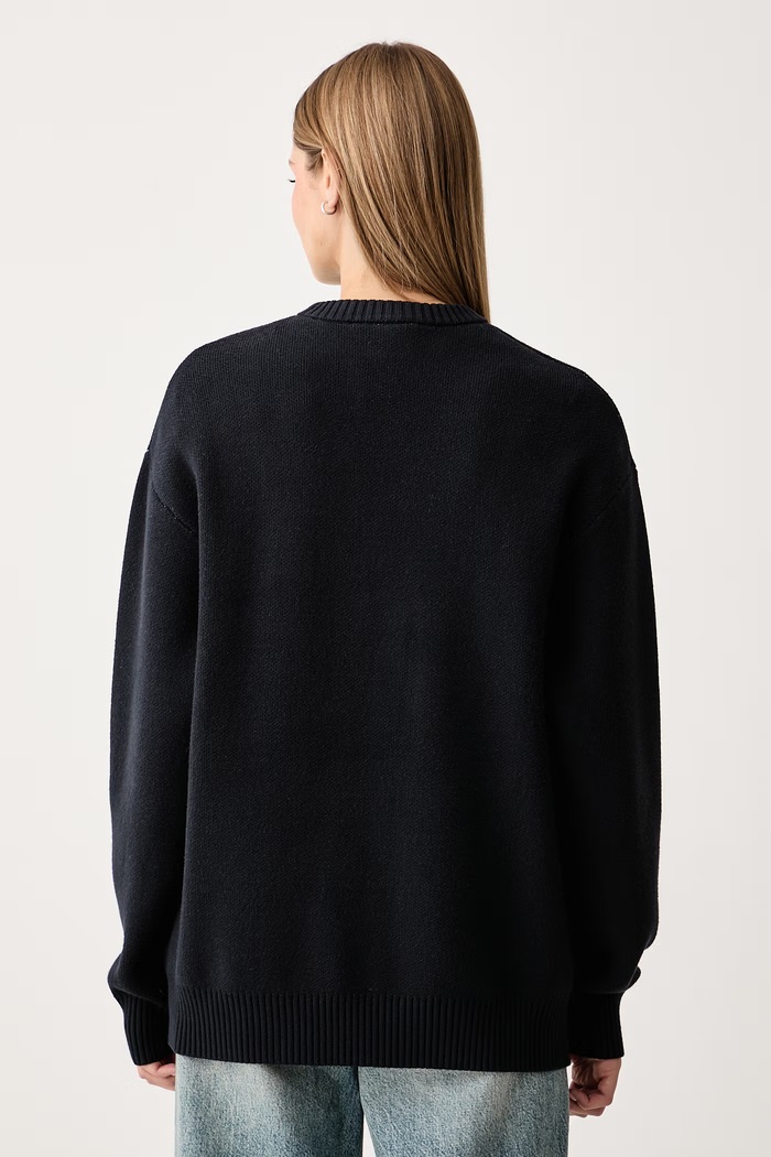 Odzież New Era Sweter z wiskozą 60897459 granatowy