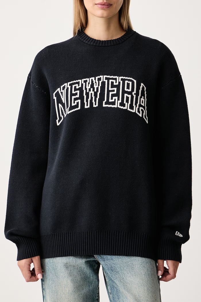 Sveter s viskózou New Era 60897459 tmavomodrá