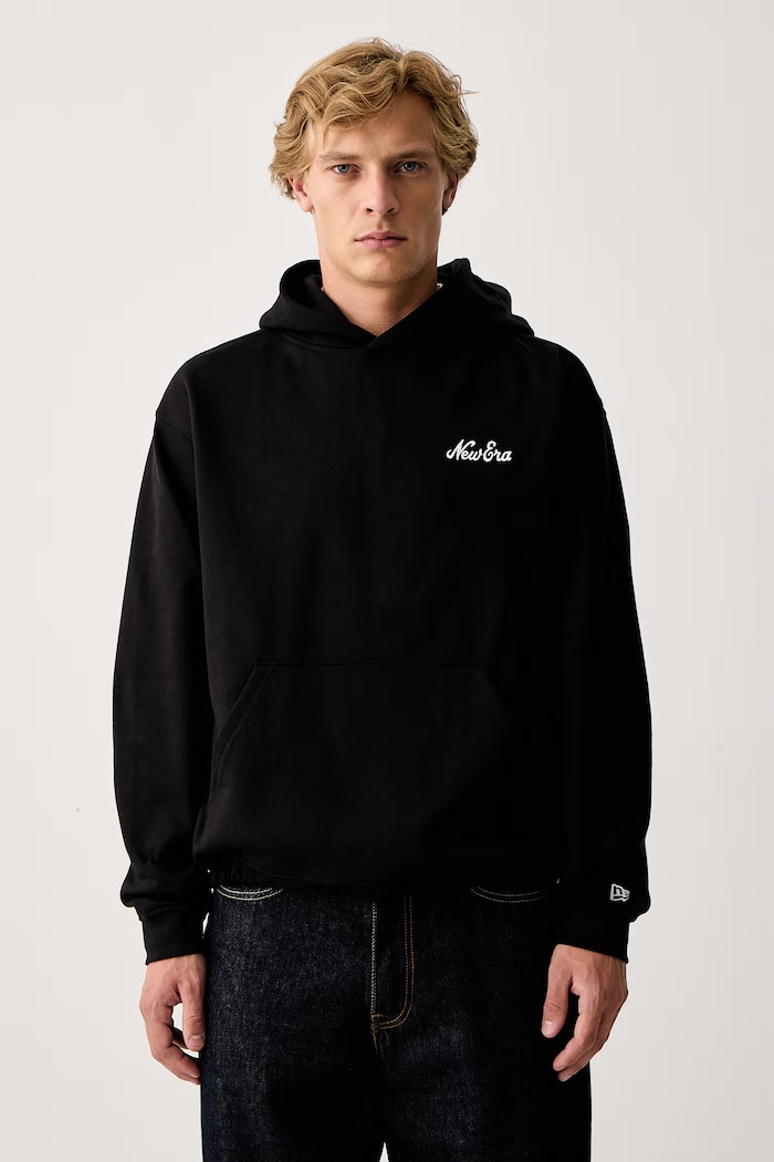 New Era Kapucnis melegítőfelső pamut 60897461 fekete AW26