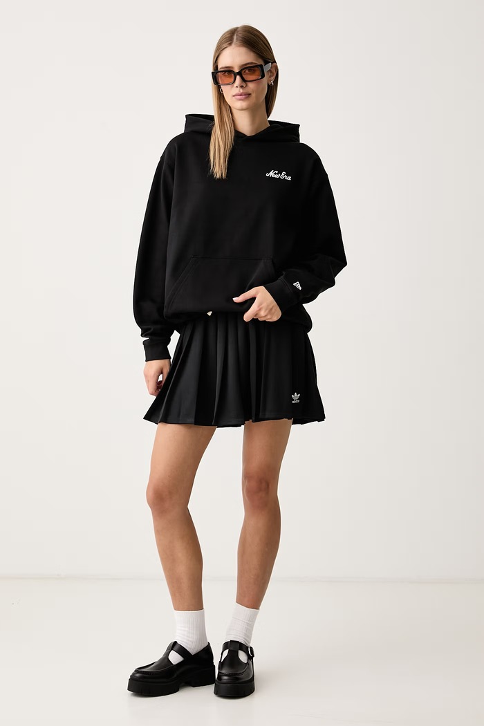 New Era Bluza z kapturem bawełniana 60897461 czarny AW26