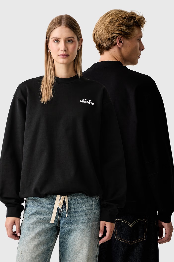 New Era Pulover bombažen črna 60897433