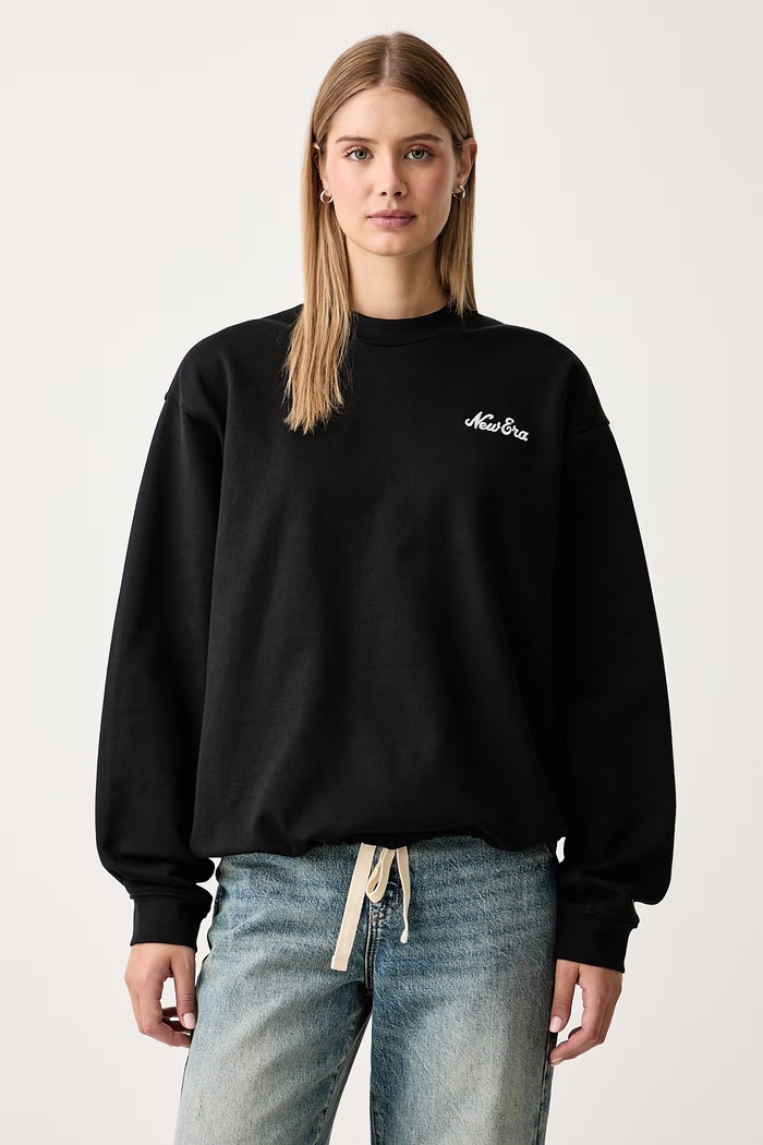 New Era Bluza bawełniana czarny 60897433