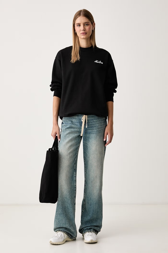 New Era Bluza bawełniana 60897433 czarny AW26
