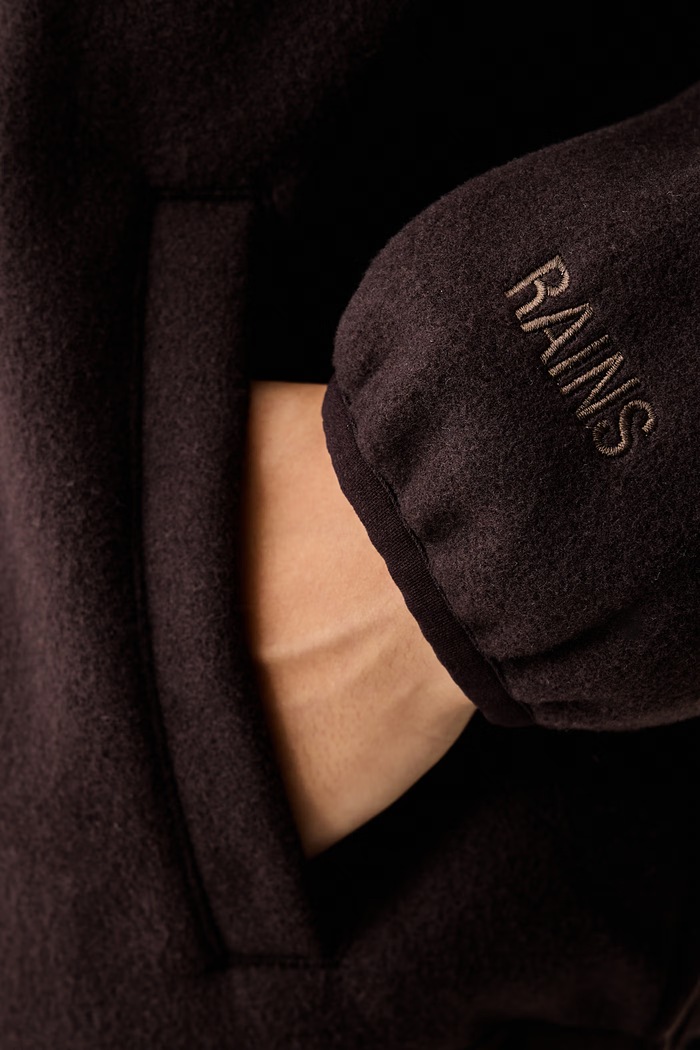Hanorac cu glugă din polar Fleece Hoodie Rains maro 19010.177