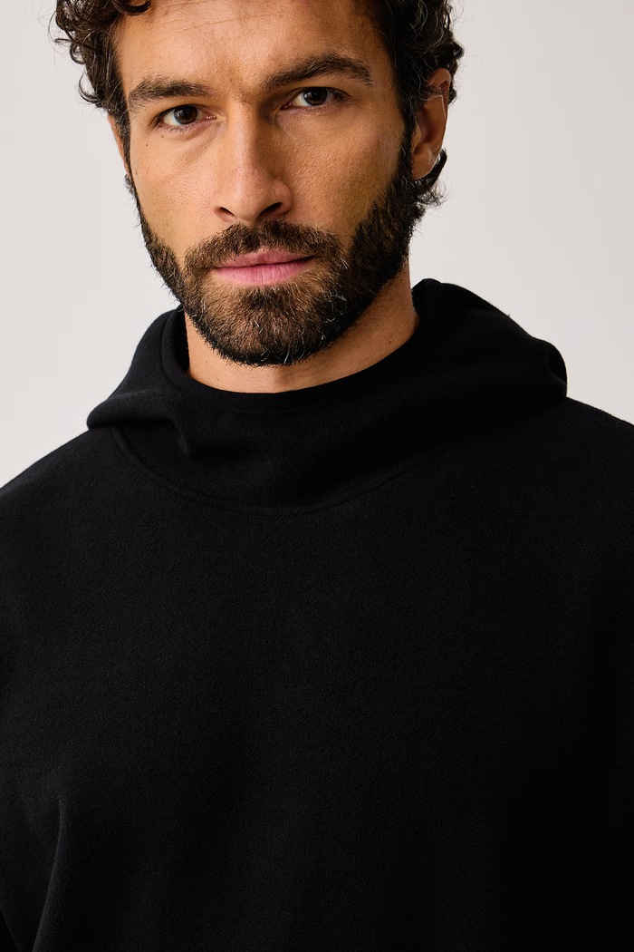 Bluza polarowa Fleece Hoodie Rains 19010.01 czarny